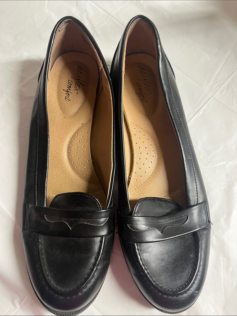 dexflex comfort Black Penny Loafers